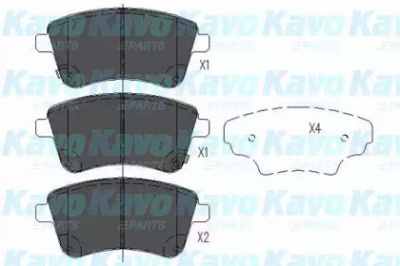 KAVO PARTS kbp4028 -  Комплект тормозных колодок, дисковый тормоз